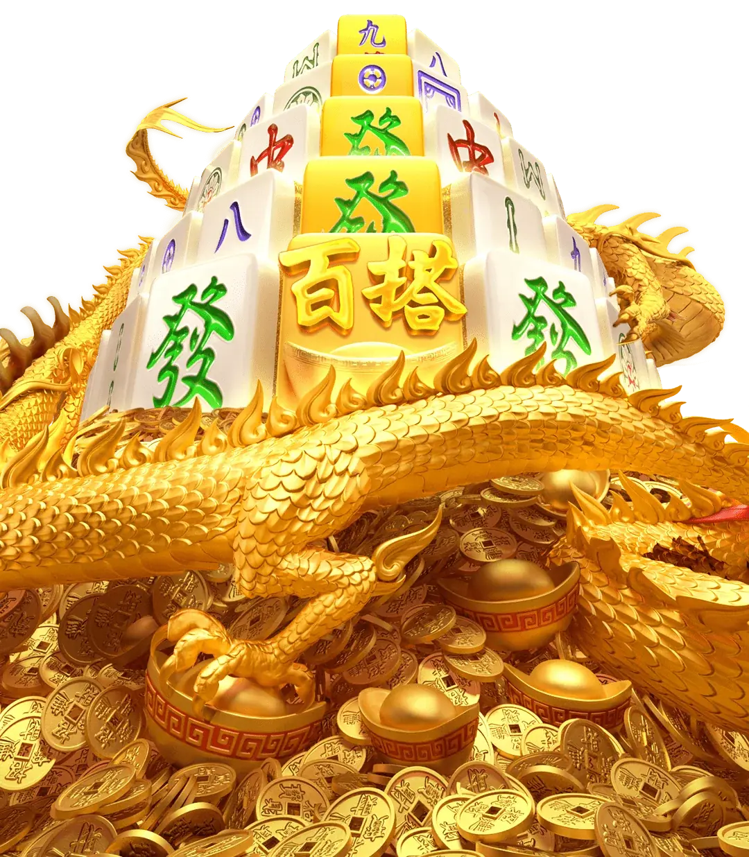 麻雀牌堆疊背景